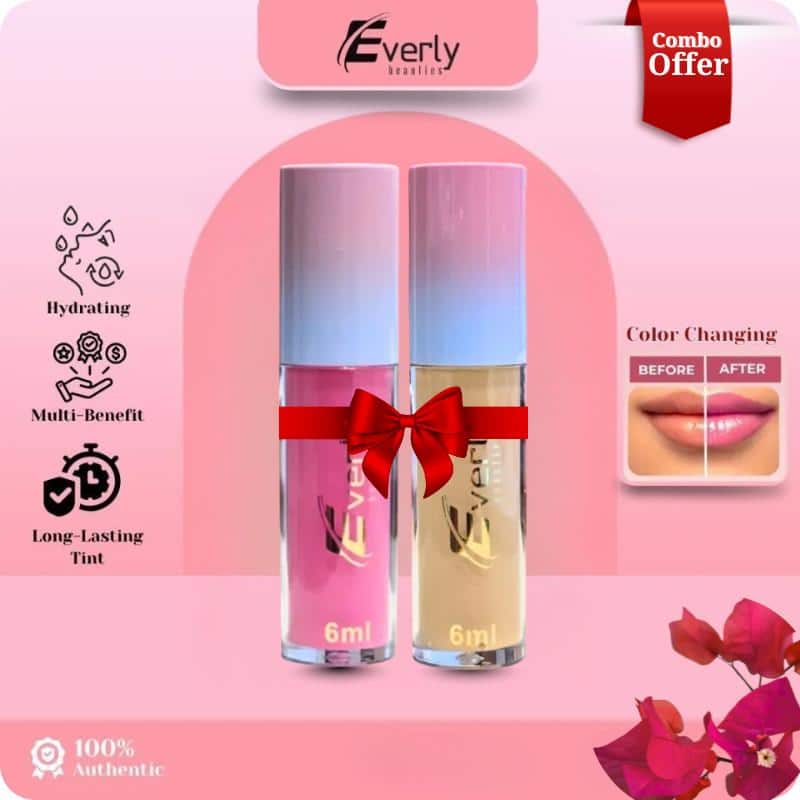JintBloom(2) Everly Lip Oil (২টি শেড কম্বো) - Image 1