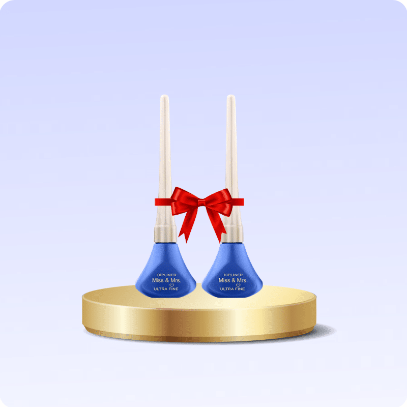 Add a heading(1) Miss & Mrs Ultra Fine Dipliner ( 2 PCS BLUE) - Image 1